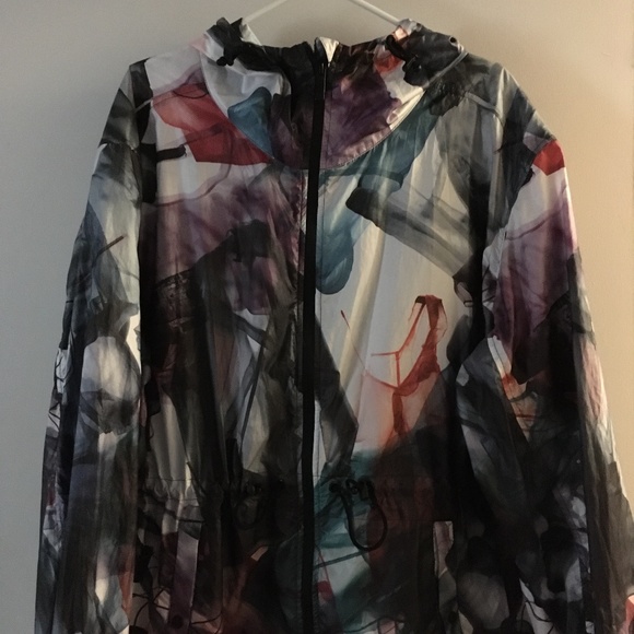 PUMA Multicolor Print Hip Hop Oversized Hooded Nylon Windbreaker M - Picture 3 of 6